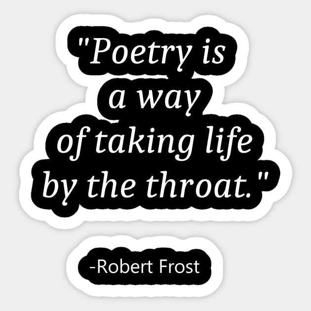 Quote For National Poetry Month Sticker by Fandie